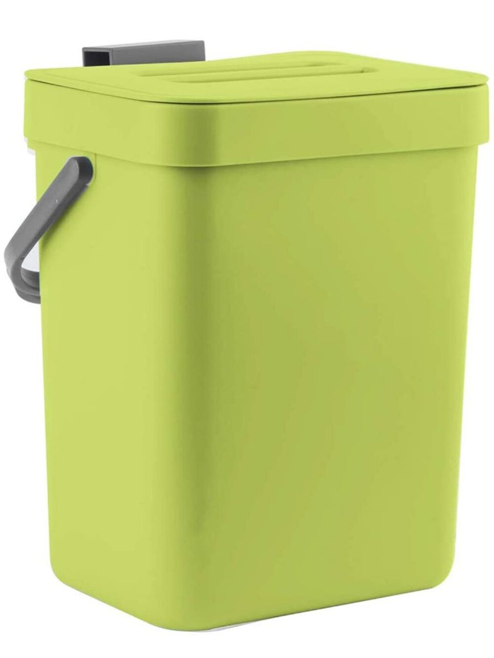 Food Waste Basket Bin for Kitchen, Small Countertop Compost Bin with Lid, Odor-F